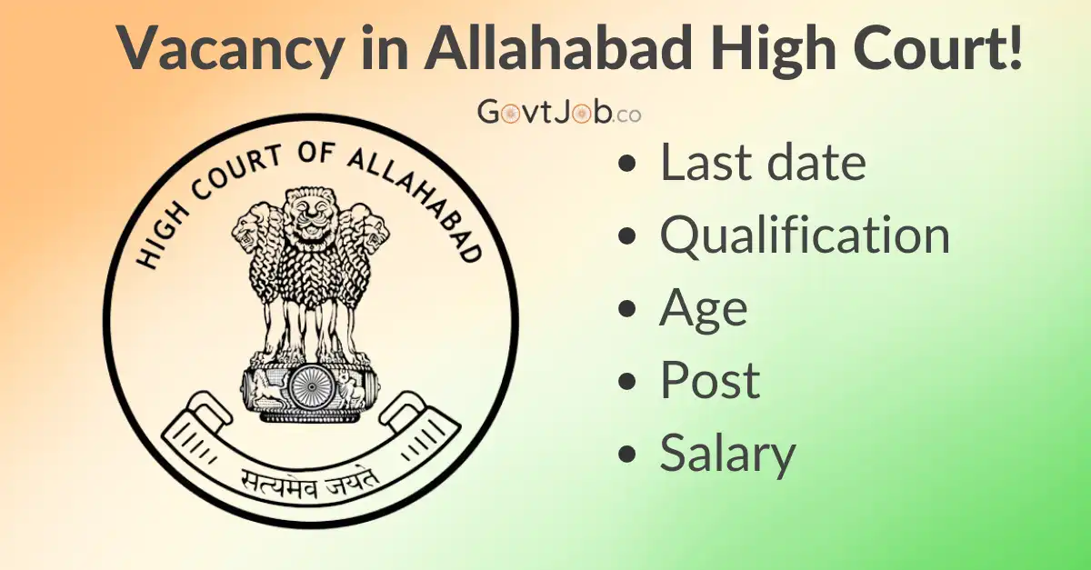 Vacancy out for 30 clerical posts in Allahabad High Court. Check the last date of application here