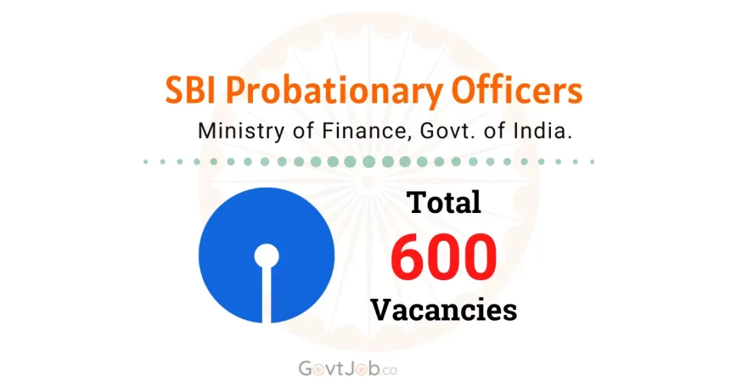 SBI Probationary Officers (PO) Recruitment 2024 for 600 Vacancies.