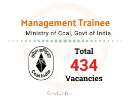 Coal India Management Trainee Recruitment 2025 For 434 Vacancies.