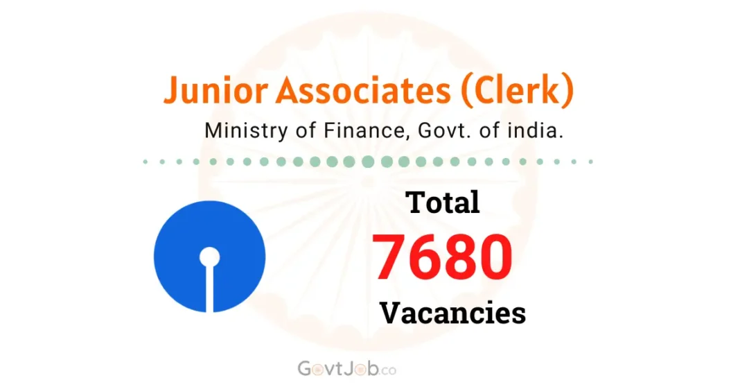 SBI Clerk Recruitment 2026 for 7680 Vacancies.