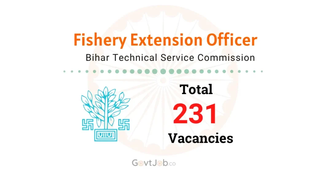 Bihar BTSC Fishery Extension Officer Recruitment 2026.
