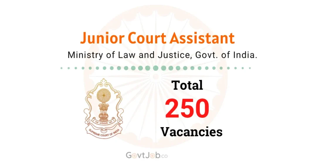 Supreme Court of India Junior Court Assistant Recruitment 2026.